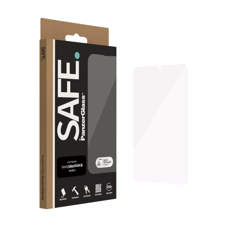 PanzerGlass SAFE. by ® Προστατευτική μεμβράνη οθόνης Samsung Galaxy A14 | A14 5G | Ultra-Wide Fit