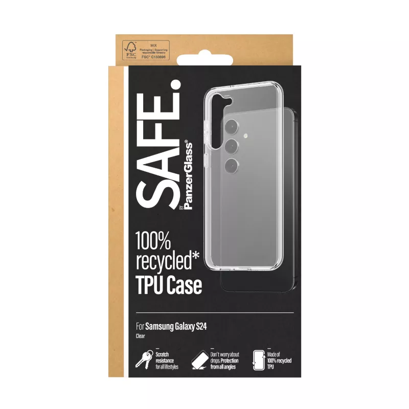 PanzerGlass SAFE. by ® Θήκη TPU Samsung Galaxy S24 | Διαφανής