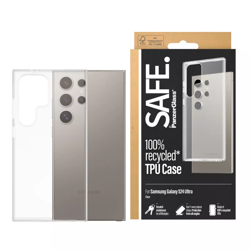 PanzerGlass SAFE. by ® Θήκη TPU Samsung Galaxy S24 Ultra | Διάφανη