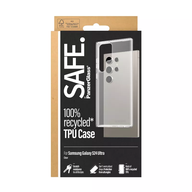 PanzerGlass SAFE. by ® Θήκη TPU Samsung Galaxy S24 Ultra | Διάφανη