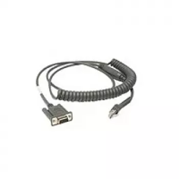 Zebra CBA-R46-C09ZBR σειριακό καλώδιο μαύρο 2,8 m RS232 DB9