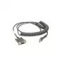Zebra CBA-R46-C09ZBR σειριακό καλώδιο μαύρο 2,8 m RS232 DB9