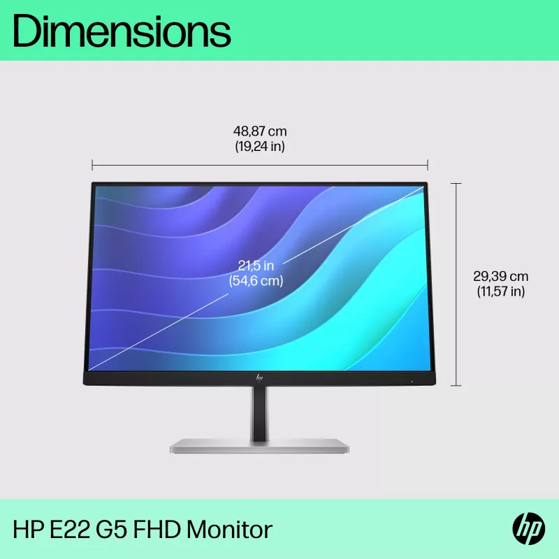Οθόνη HP E-Series E22 G5 21,5 ιντσών Full HD LCD 1920x1080