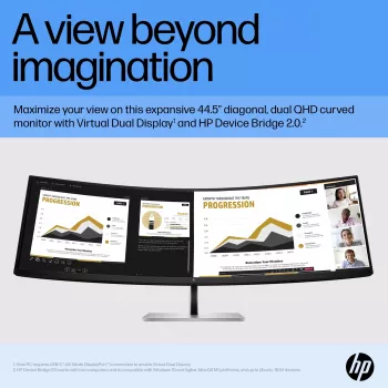 Οθόνη HP E45c G5 45 ιντσών Curved οθόνη LCD ανάλυση DQHD