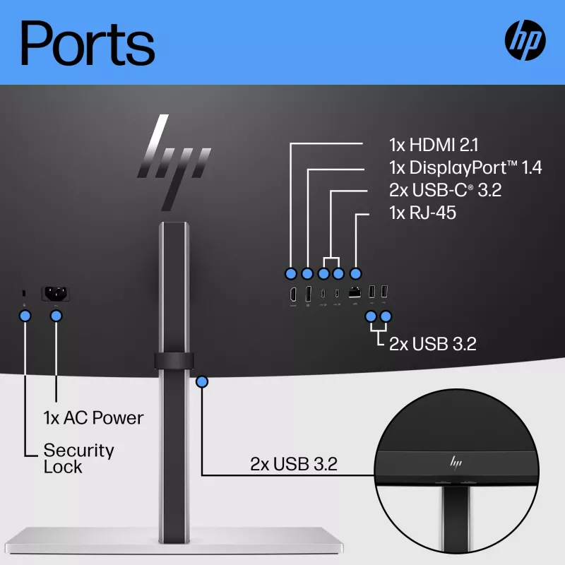 Οθόνη HP E45c G5 44,5 ιντσών Curved Dual QHD 5120 x 1440