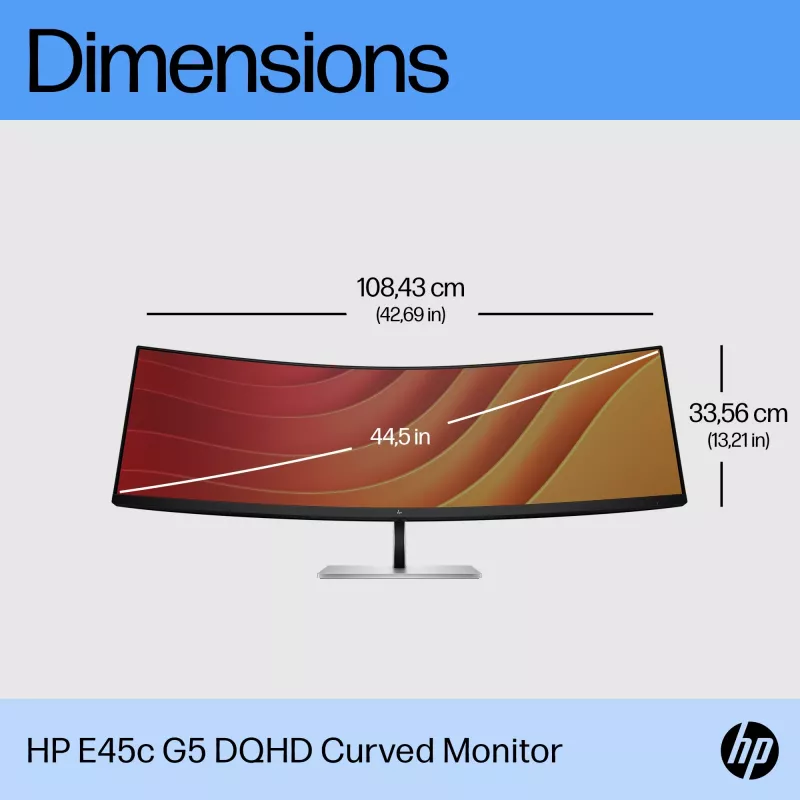 Οθόνη HP E45c G5 44,5 ιντσών Curved Dual QHD 5120 x 1440