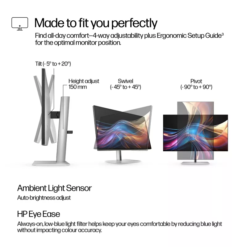 HP Series 7 Pro 27 ίντσες οθόνη QHD – 727pq χωρίς PVC