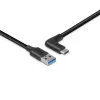 Lindy 1,5 m καλώδιο USB 3.2 Type-A σε C, 90° γωνιακό, 10 Gbit/s