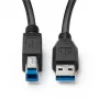 Microconnect MC-ITH-USB3AB-005 καλώδιο USB USB 3.2 Gen 1 (3.1 Gen 1) 5 m USB A USB B μαύρο