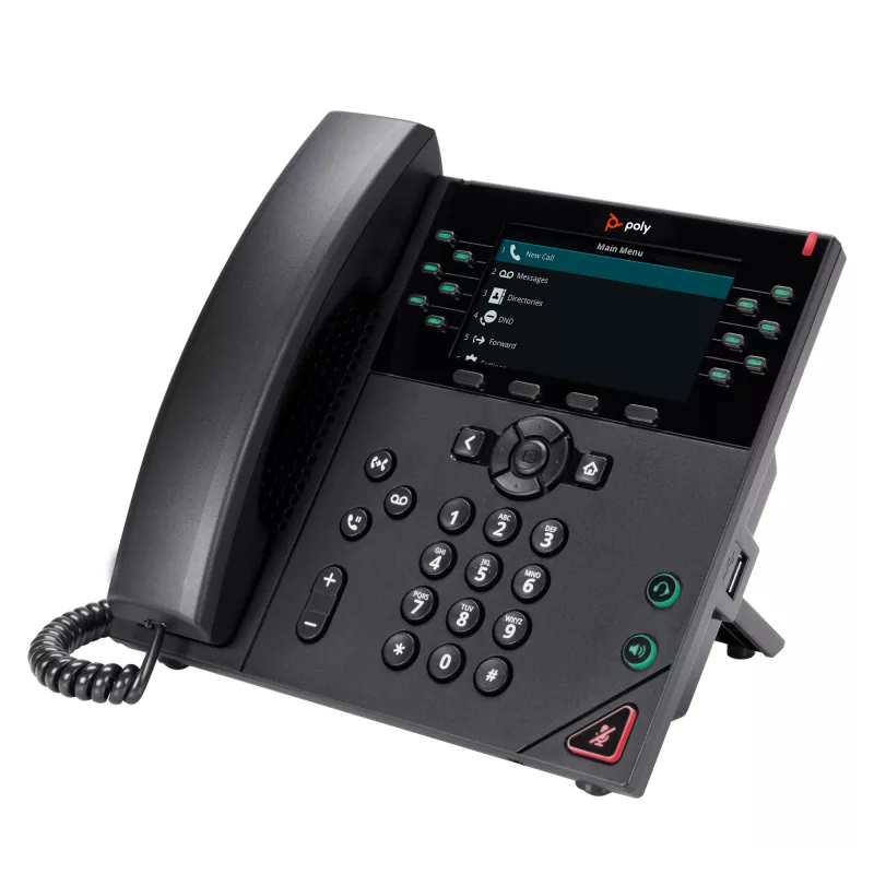 HP Poly VVX 450 12-Line IP Phone και PoE-δυνατό