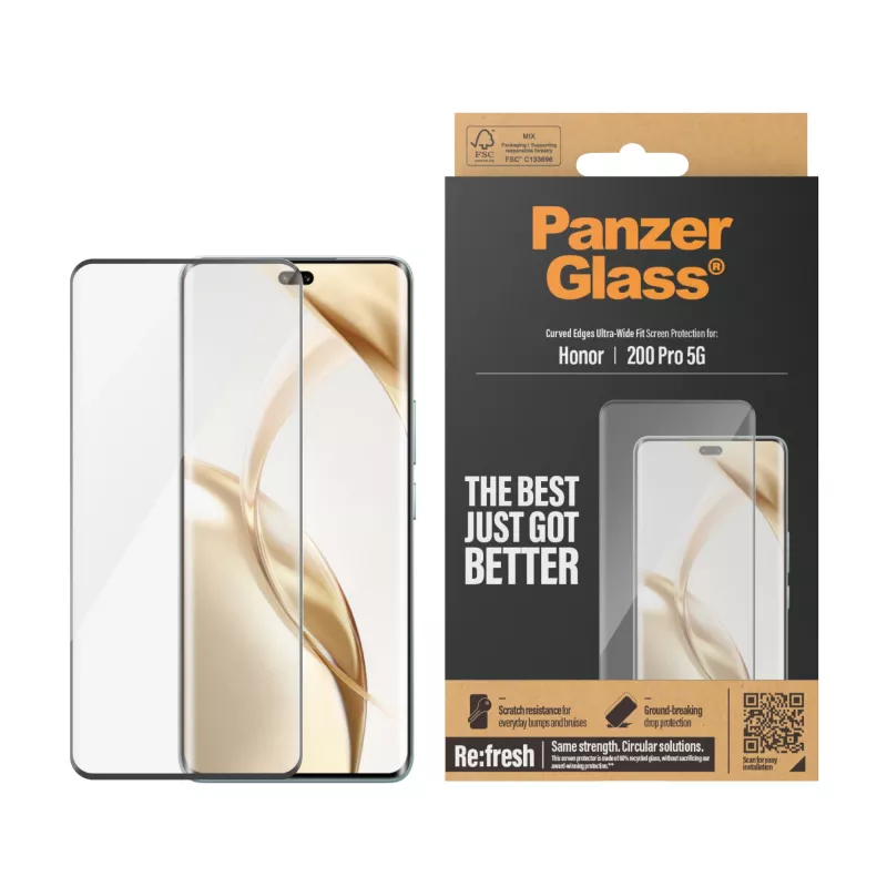 PanzerGlass ® προστασία οθόνης Honor 200 Pro 5G | Ultra-Wide Fit