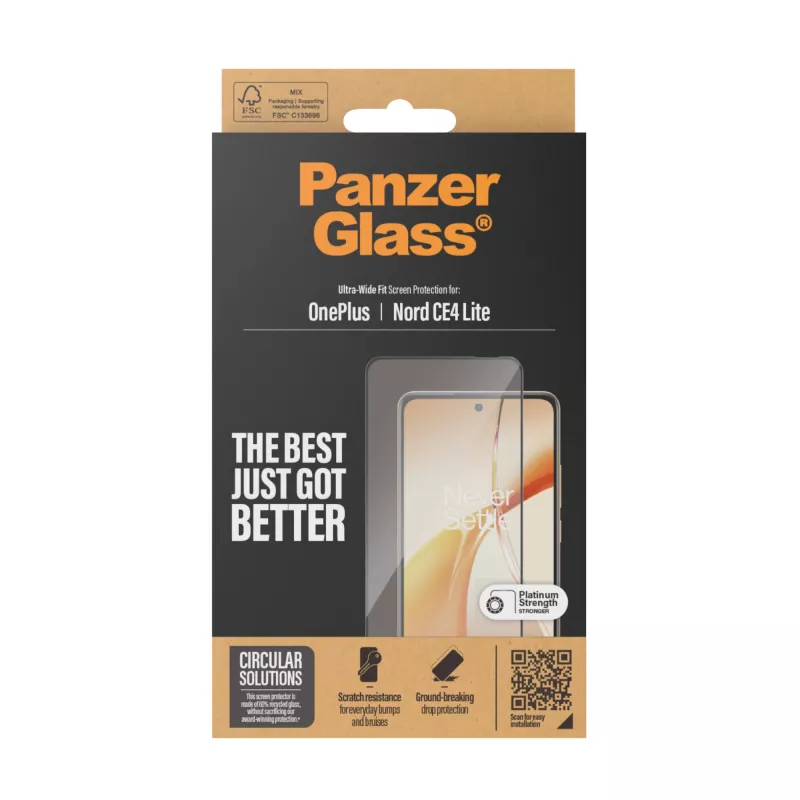 PanzerGlass ® Προστασία οθόνης OnePlus Nord CE4 Lite | Ultra-Wide Fit