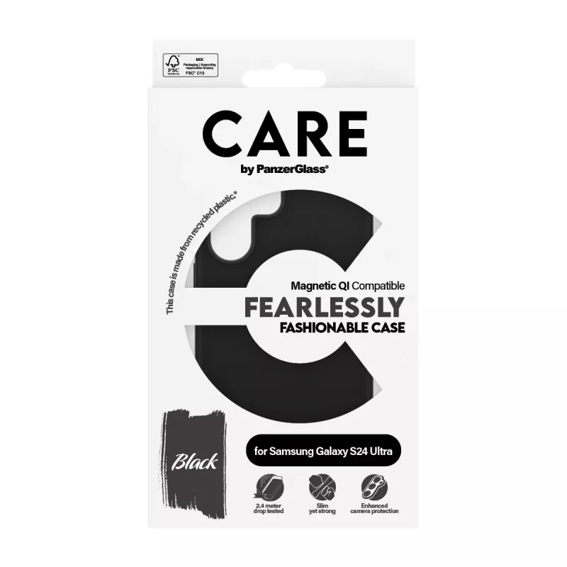 PanzerGlass CARE™ by ® Θήκη Μαύρη με Qi-συμβατή Samsung Galaxy S24 Ultra