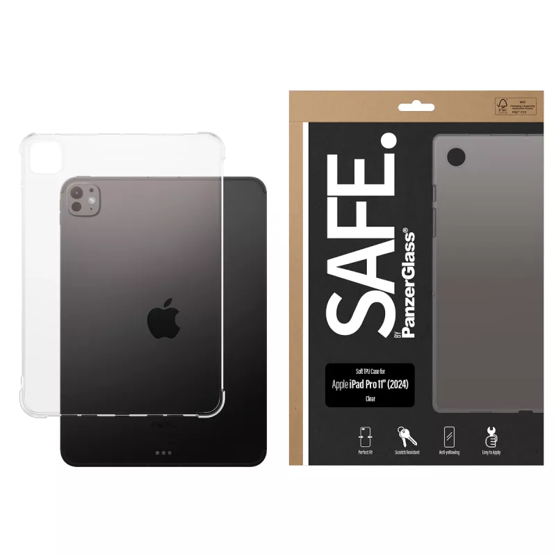 PanzerGlass SAFE. by ® Θήκη TPU Διάφανη iPad Pro 11'' (2024)