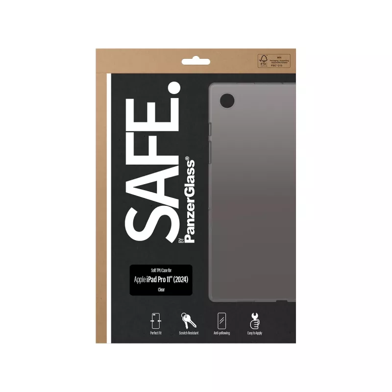 PanzerGlass SAFE. by ® Θήκη TPU Διάφανη iPad Pro 11'' (2024)