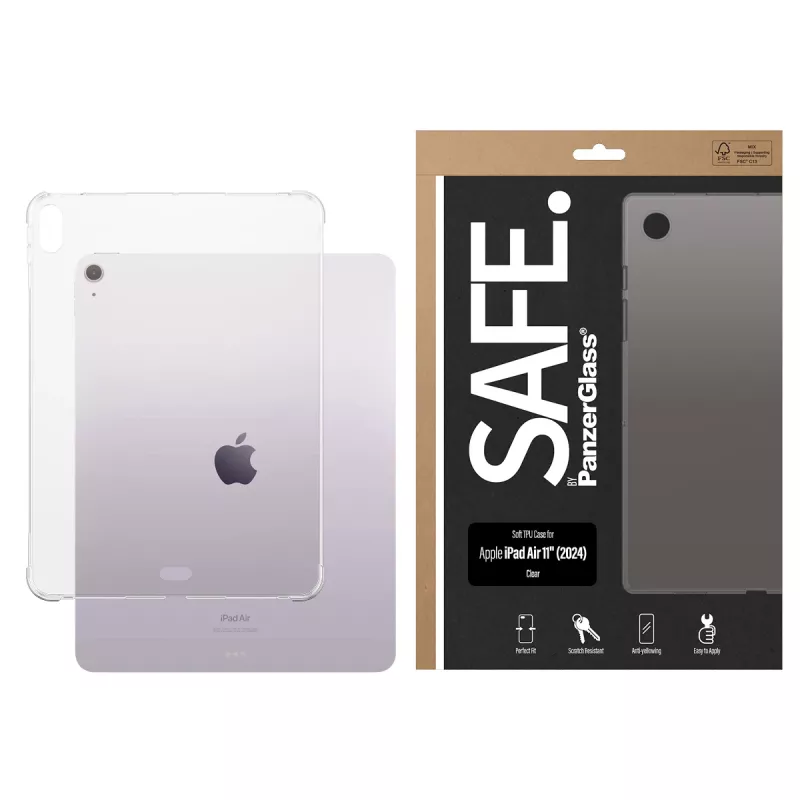 PanzerGlass SAFE. by ® Θήκη TPU Διάφανη iPad Air 11'' (2024)