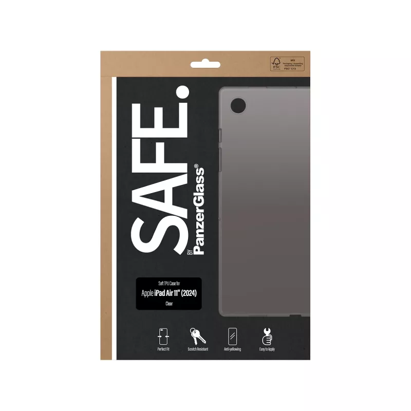 PanzerGlass SAFE. by ® Θήκη TPU Διάφανη iPad Air 11'' (2024)