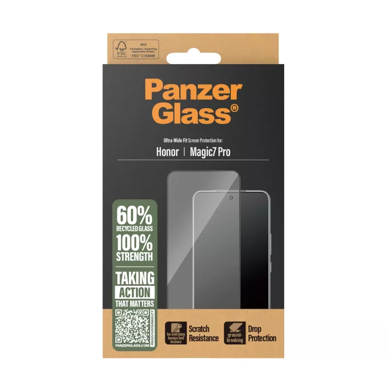 PanzerGlass ® Μεμβράνη προστασίας οθόνης Honor Magic7 Pro | Ultra-Wide Fit