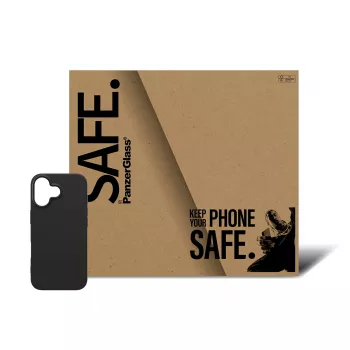 Θήκη TPU PanzerGlass SAFE. για iPhone 17 — Μαύρη, προστατευτική θήκη με απορρόφηση κραδασμών