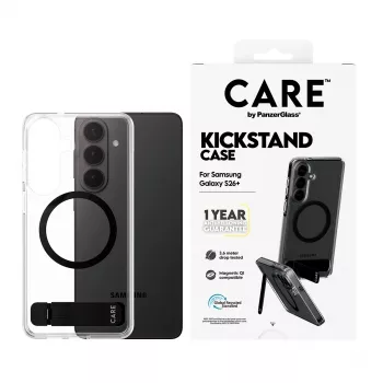 PanzerGlass CARE™ by ® Θήκη Διάφανη με μαύρο Kickstand & Qi Samsung Galaxy S26+