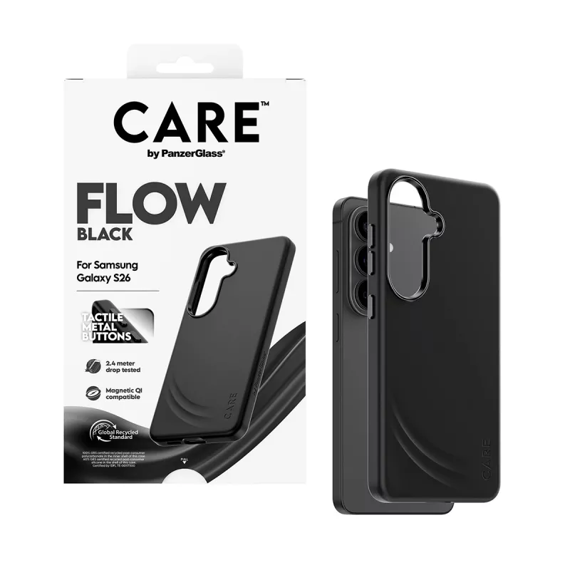 PanzerGlass CARE™ by ® Flow Case μαύρο με Qi Samsung Galaxy S26