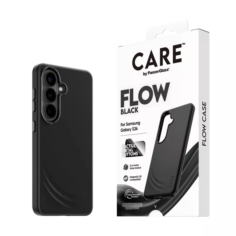 PanzerGlass CARE™ by ® Flow Case μαύρο με Qi Samsung Galaxy S26