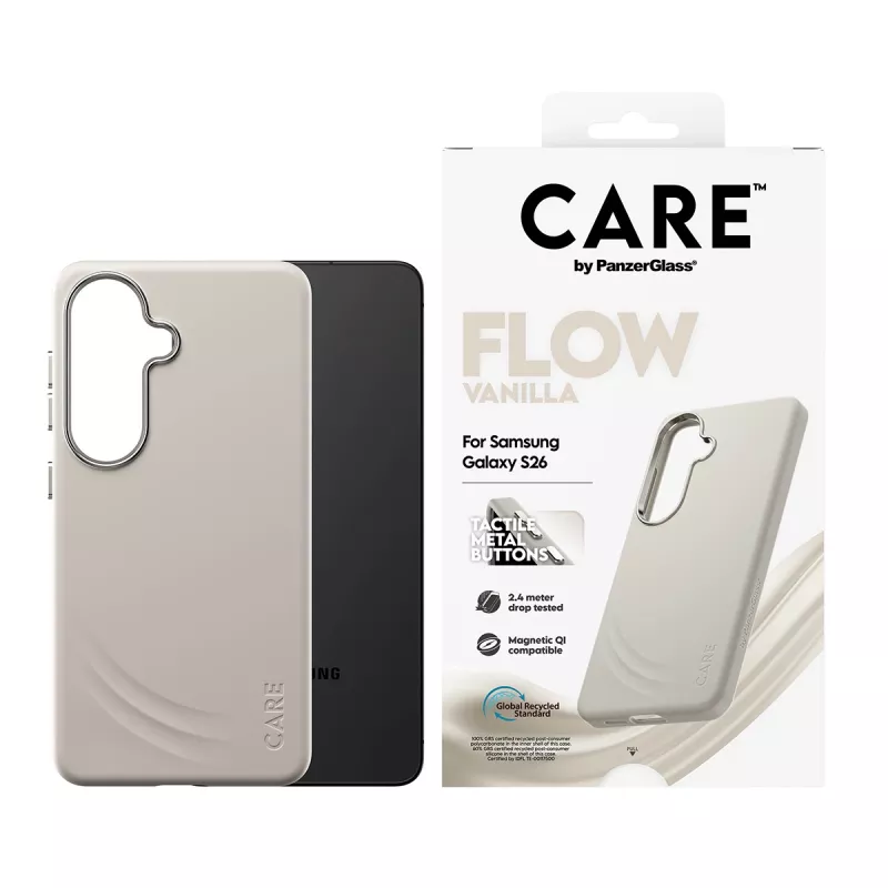 PanzerGlass CARE™ by ® Flow Case Vanilla με Qi Samsung Galaxy S26