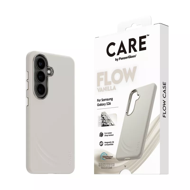 PanzerGlass CARE™ by ® Flow Case Vanilla με Qi Samsung Galaxy S26
