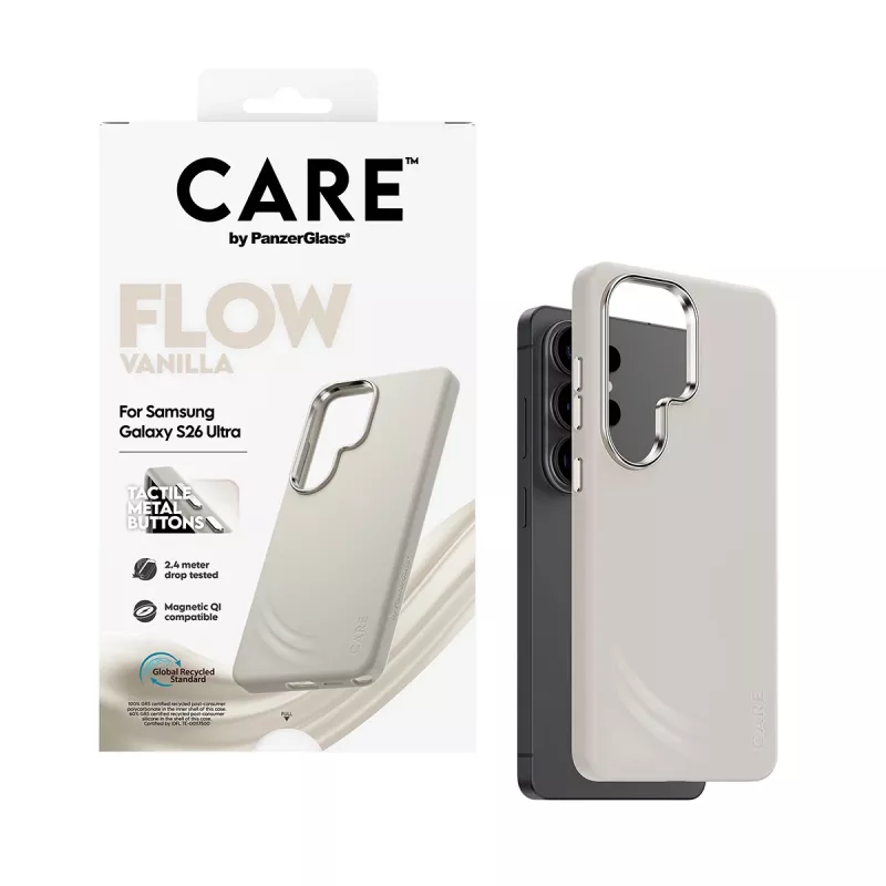 PanzerGlass CARE™ by ® Flow Case Vanilla με Qi Samsung Galaxy S26 Ultra