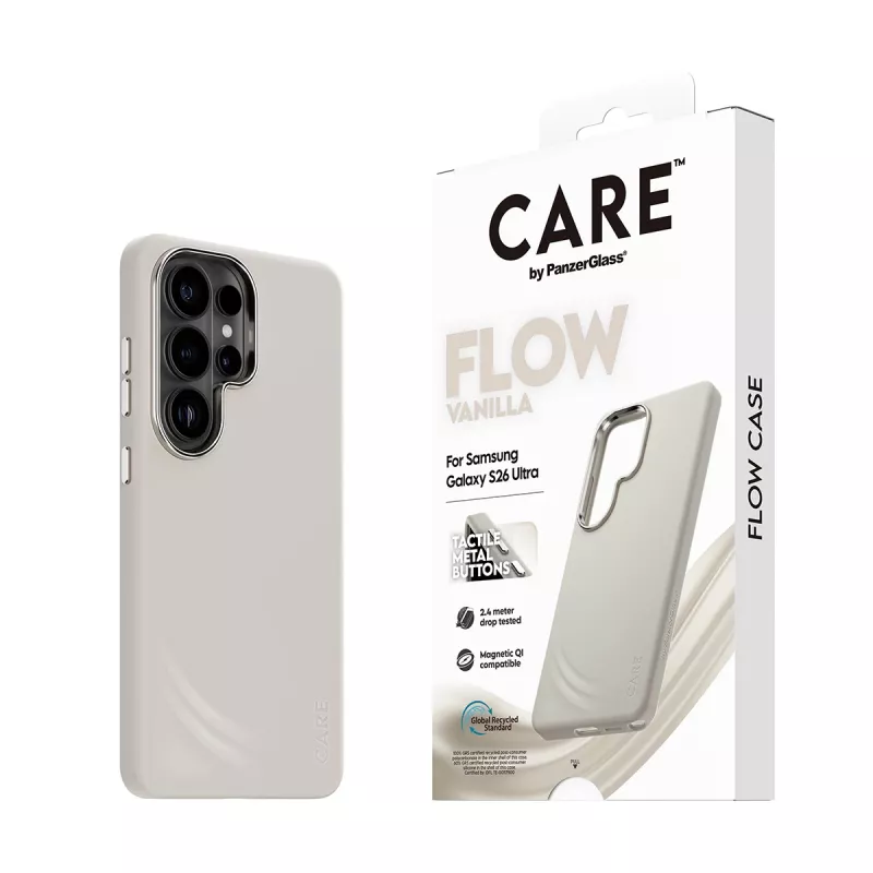 PanzerGlass CARE™ by ® Flow Case Vanilla με Qi Samsung Galaxy S26 Ultra