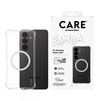 PanzerGlass CARE™ by ® Θήκη Samba διαφανής με λευκό Qi Samsung Galaxy S26+