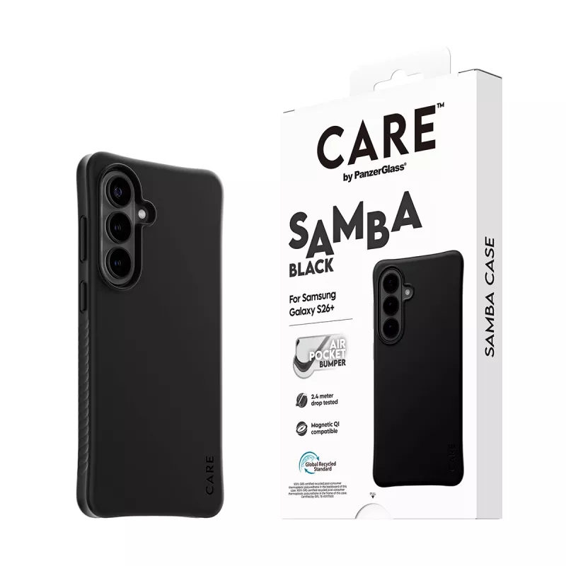 PanzerGlass CARE™ by ® Θήκη Samba μαύρη με Qi Samsung Galaxy S26+