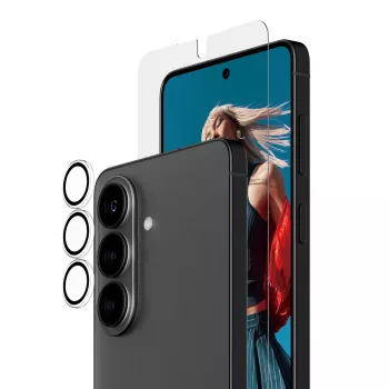 Πακέτο προστασίας οθόνης PanzerGlass για Samsung Galaxy S26 — Hoops 2-in-1 Ultra-Wide Fit, σκληρυμένο γυαλί + στρώσεις PET/σιλικόνης