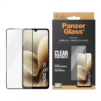 Μεμβράνη προστασίας οθόνης PanzerGlass® Motorola Moto G06 | Moto G06 POWER | Ultra-Wide Fit