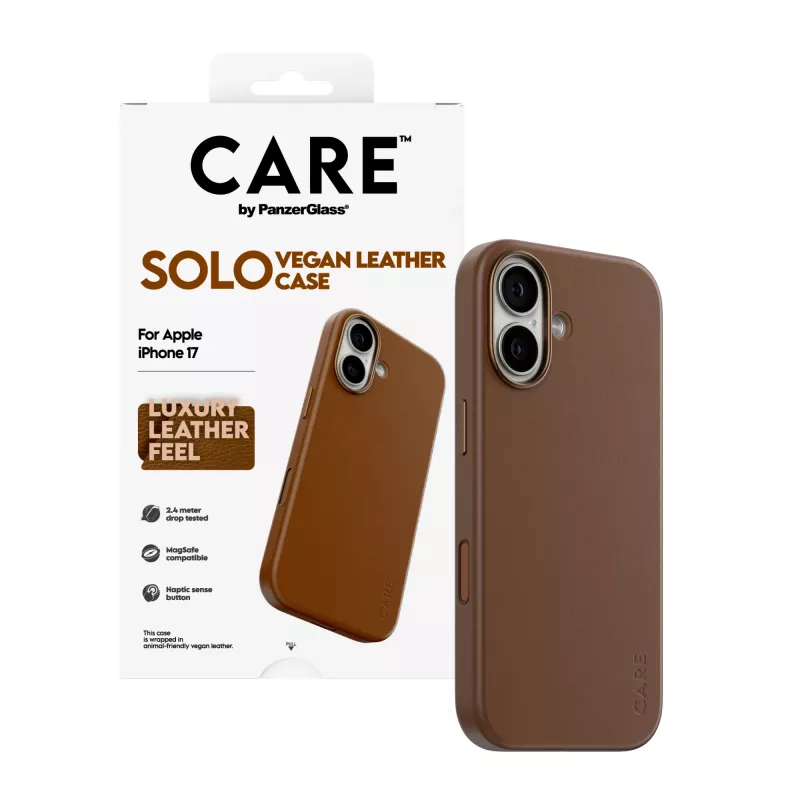 Θήκη προστασίας PanzerGlass CARE Solo για iPhone 17, καφέ