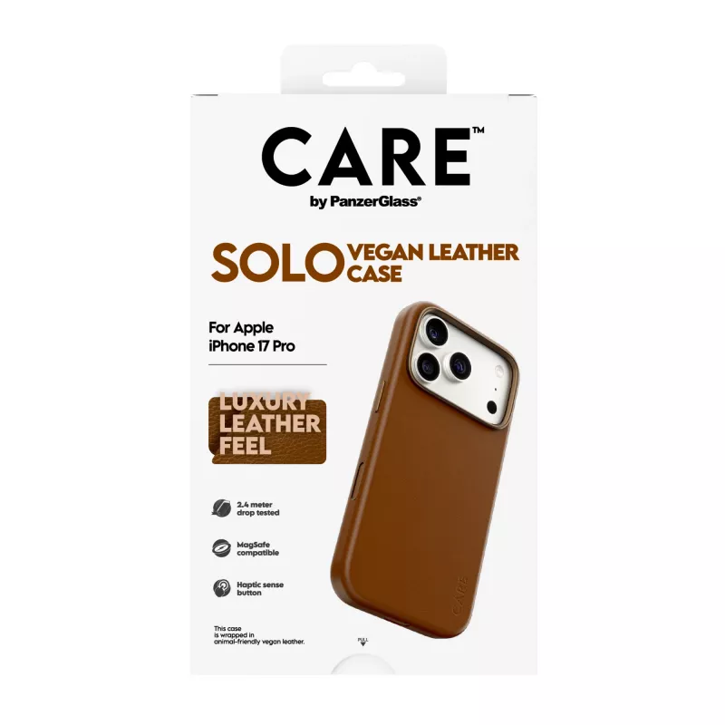 Θήκη PanzerGlass CARE Solo καφέ για Apple iPhone 17 Pro