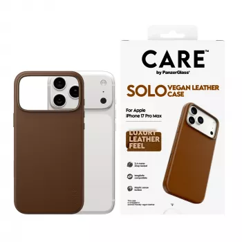 Θήκη κινητού PanzerGlass CARE Solo Case καφέ για Apple iPhone 17 Pro Max, θήκη, καφέ