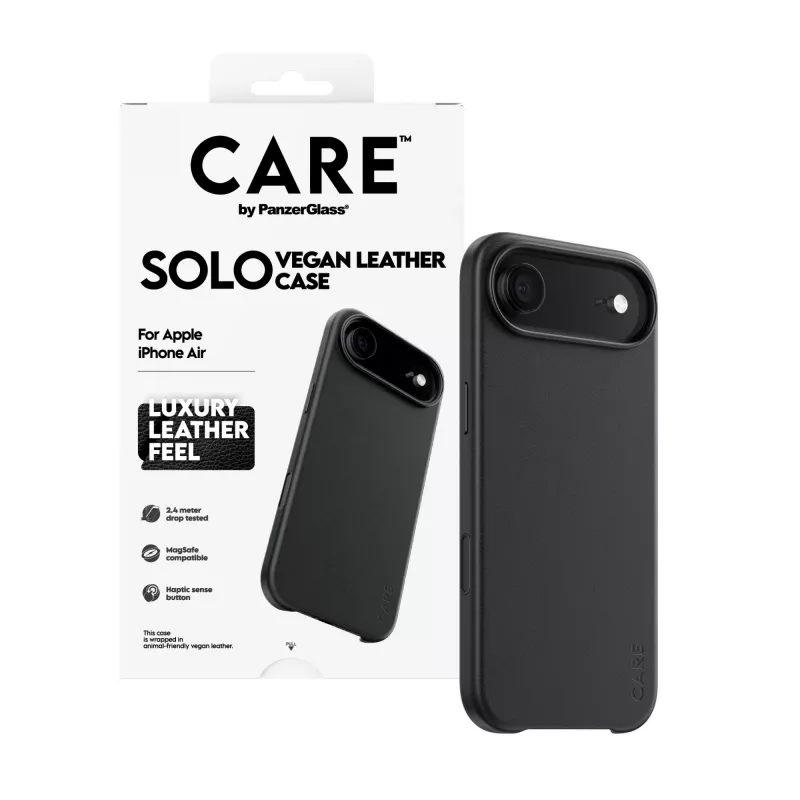 Θήκη προστασίας PanzerGlass CARE Solo για Apple iPhone Air, μαύρη