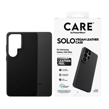 Θήκη PanzerGlass CARE Solo για Samsung Galaxy S26 Ultra, μαύρη, συμβατή με Qi