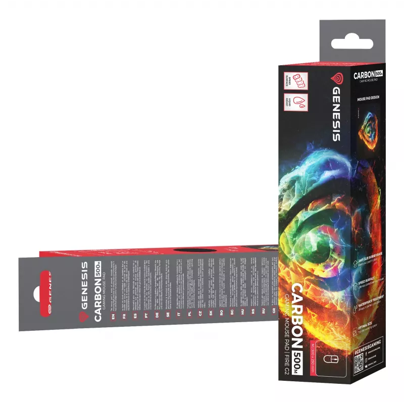 GENESIS Carbon 500 M Fire G2 Gaming mouse pad πολύχρωμο