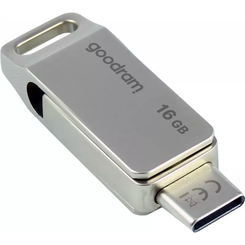 Goodram ODA3 μονάδα flash USB 16 GB USB Type-A / USB Type-C 3.2 Gen 1 (3.1 Gen 1) ασημί