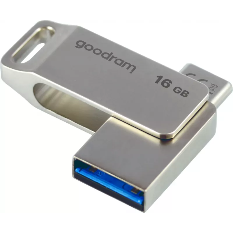 Goodram ODA3 μονάδα flash USB 16 GB USB Type-A / USB Type-C 3.2 Gen 1 (3.1 Gen 1) ασημί