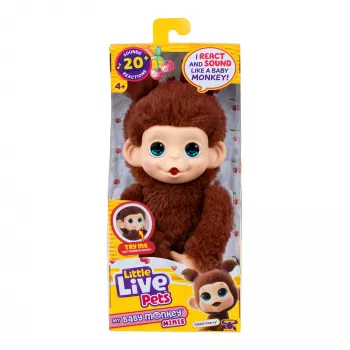 Moose Toys Little Live Pets My Baby Monkey 'Chikki Cherry', αγόρι/κορίτσι, 2 έτος(-η), με ήχο