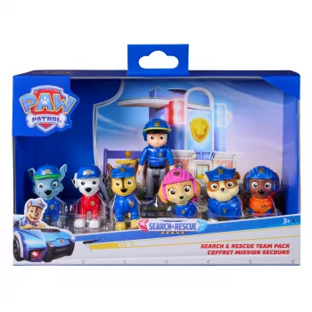 PAW Patrol Search & Rescue Team Pack με 7 συλλεκτικές φιγούρες, συμπεριλαμβανομένων Ryder & 6 κουταβιών, παιχνίδι για αγόρια & κορίτσια από 3 ετών