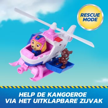 PAW Patrol: Search & Rescue, Skye ελικόπτερο διάσωσης με 2 φιγούρες, ηρωικό ελικόπτερο παιχνίδι με λειτουργία επαναφοράς, παιδικό παιχνίδι για αγόρια & κορίτσια από 3 ετών
