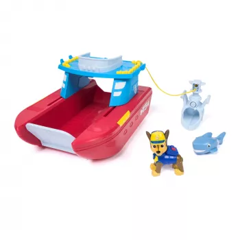 PAW Patrol Sea Patroller όχημα με φιγούρα Chase και καρχαρία, 2 λειτουργίες περιπολίας, παιδικό παιχνίδι για αγόρια και κορίτσια από 3 ετών