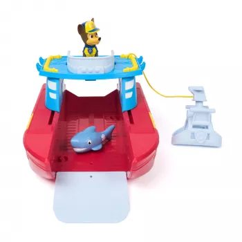 PAW Patrol Sea Patroller όχημα με φιγούρα Chase και καρχαρία, 2 λειτουργίες περιπολίας, παιδικό παιχνίδι για αγόρια και κορίτσια από 3 ετών