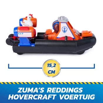 PAW Patrol: Search & Rescue, Zuma Rescue Hovercraft όχημα νερού με 2 φιγούρες, βάρκα παιχνίδι με λειτουργία επαναφοράς, παιδικό παιχνίδι για αγόρια & κορίτσια από 3 ετών