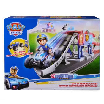 PAW Patrol Search & Rescue Lift 'N' Repair σετ παιχνιδιού με αποκλειστική φιγούρα & όχημα, μήκους άνω των 76 cm, παιχνίδι για αγόρια και κορίτσια από 3 ετών