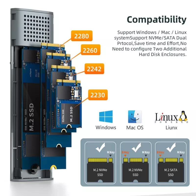 CoreParts MSUB3304 θήκη αποθήκευσης HDD/SSD θήκη μαύρο